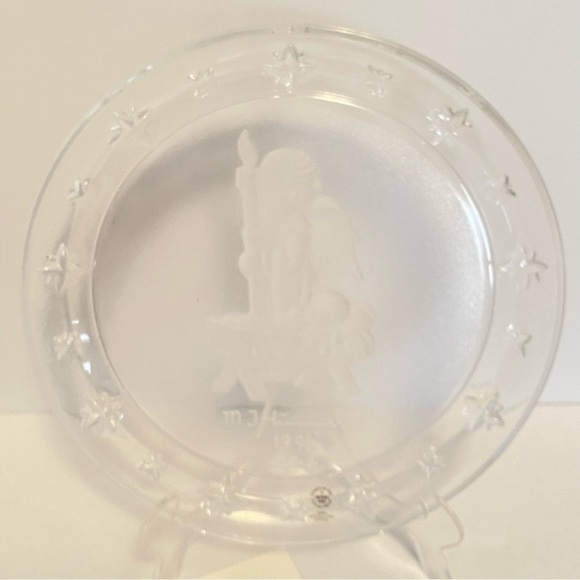 M. I. hummel crystal 1996 collectors angel & baby jesus plate avon products - Picture 3 of 14